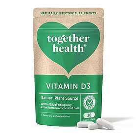Together Vitamin D3 1000 Iu 25 Mcg With Coconut Oil 30 Capsules