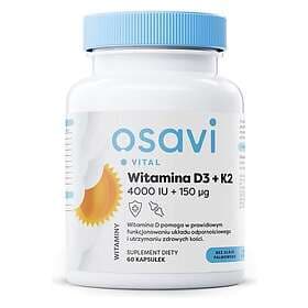 Osavi Vitamin D3 + K2 4000 Iu 150 Mcg 60 Capsules
