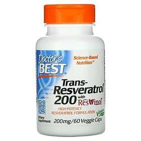 Doctor's Best Trans-Resveratrol med ResVinol-25 200 mg 60 Capsules
