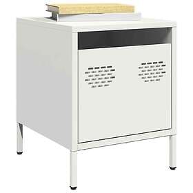 vidaXL Nightstand 2 pcs White 35x39x43.5cm Steel 819658
