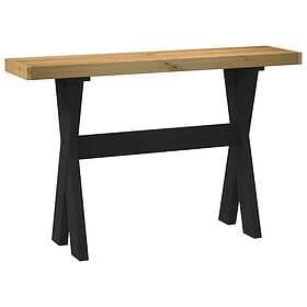 vidaXL Konsolbord NOAIN X-formade ben 120x30x75 cm massiv furu