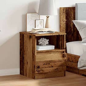 vidaXL Nightstand Aged Wood 40x40x50cm Engineered Wood