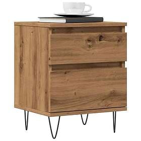 vidaXL Sängbord artisan ek 40x35x50 cm konstruerat trä