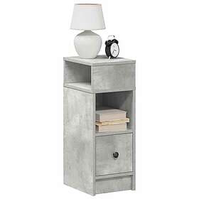 vidaXL Nightstand 2 pcs Concrete Grey 25x31x66cm