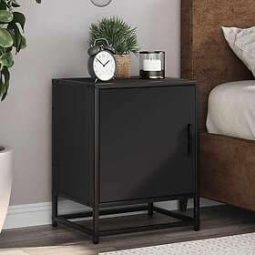 vidaXL Nightstand Black 40x31x50cm Constructed Wood and Metal