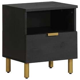 vidaXL Nightstand Black 40x33x46cm Constructed Wood