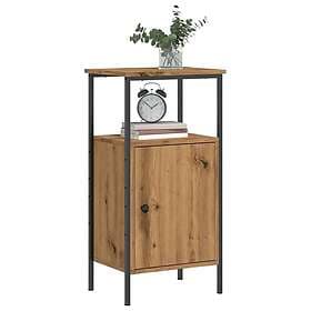 vidaXL Sängbord artisan ek 41x31x80 cm konstruerat trä
