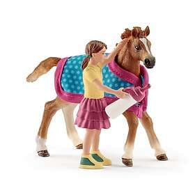 Schleich HORSE CLUB Föl med täcke 42361