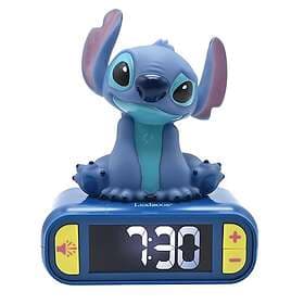 Disney Stitch Alarm Clock with Night Light and Sound