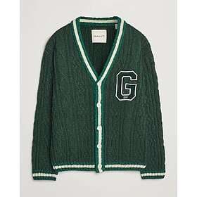 Gant Seasonal G Cable V-neck Cardigan (Herr)