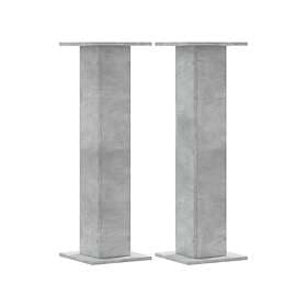 vidaXL Högtalarställ 2 st betonggrå 30x30x95 cm konstruerat trä