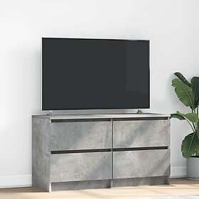 vidaXL TV Stand 100x35x54 cm Concrete Grey Engineered Wood