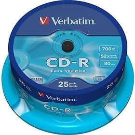 Verbatim CDR 52x CB 700MB Protection 25 pieces