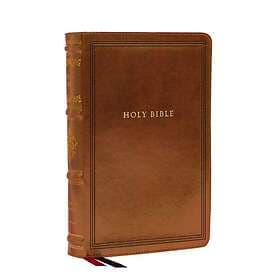 KJV Large Print Reference Bible, Brown Leathersoft, Red Letter, Comfort Print (S