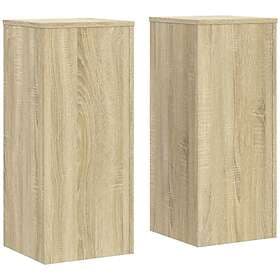 vidaXL Plant Stand 2 pcs Sonoma Oak 30x30x70cm Engineered Wood