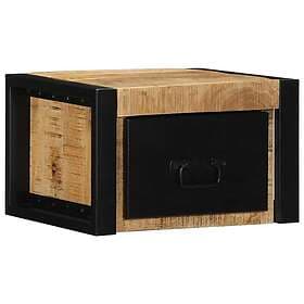 vidaXL Nightstand 40x35x25cm Solid Rough Mango Wood