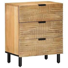 vidaXL Nightstand Brown 50x33x60cm Solid Mango Wood