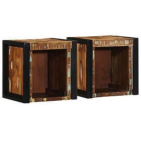 vidaXL Nightstand Multicolor 40x35x40cm Solid Reclaimed Wood