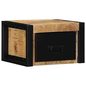 vidaXL Sängbord 2 st 40x35x25 cm massivt grovt trä mango