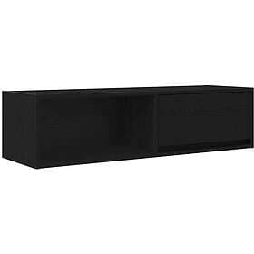 vidaXL TV Stand 100x31x25.5 cm Black Engineered Wood