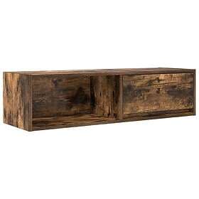 vidaXL TV Stand smoked oak 100x31x25.5 cm constructed wood