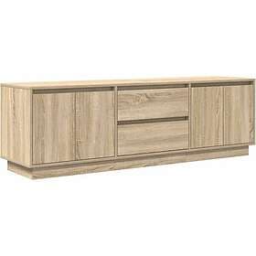 vidaXL TV Stand with LED lights 160.5x41x50 cm sonoma oak