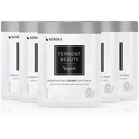 KORIKA FermentBeauty Yogurt Hydrating Face Sheet Masks Set 5st 