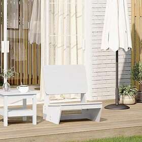 vidaXL Garden Chair White 60x64x70.5 cm Solid Pine