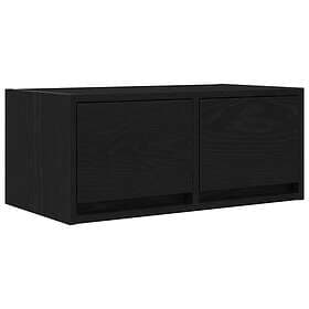 vidaXL TV-bänk svart ek 60x31x25,5 cm konstruerat trä