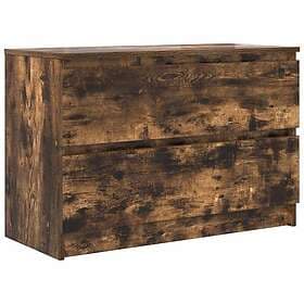 vidaXL TV Stand smoked oak 80x35x54 cm constructed wood