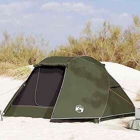vidaXL Fishing Tent 5 person olive green waterproof