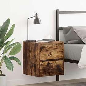 vidaXL Nightstand Smoke Oak 38x34x40cm