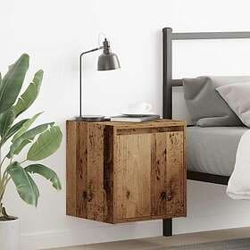 vidaXL Wall-mounted Nightstand Old Wood 38x34x40cm