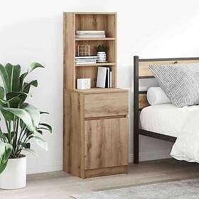 vidaXL Nightstand Craft Oak 39x35x125cm Engineered Wood 819658