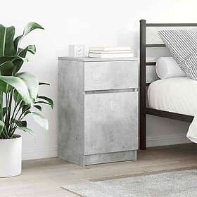 vidaXL Nightstand 2 pcs Concrete Grey 39x35x65cm Engineered Wood