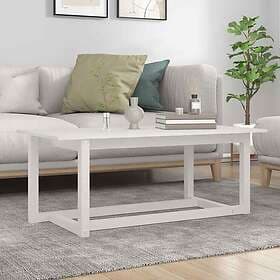 vidaXL Soffbord vit 110x55x45 cm massiv furu