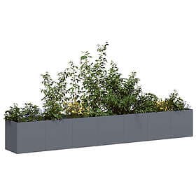 vidaXL Planter Pot Anthracite 280x40x40 cm Cold-rolled Steel