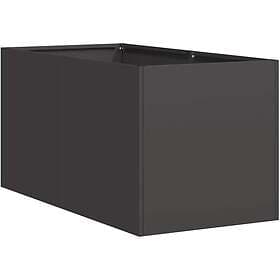 vidaXL Planteringskärl svart 40x80x40 cm kallvalsat stål