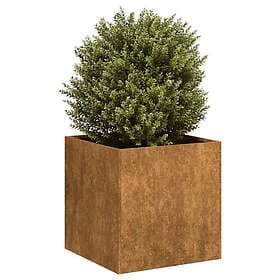 vidaXL Planter Corten 40x40x40 cm Weather-resistant Steel
