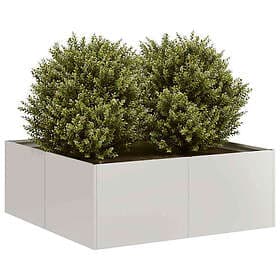 vidaXL Planter Box 80x80x30 cm Stainless Steel