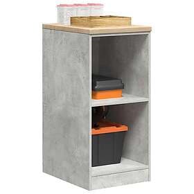 vidaXL Storage Cabinet for garage Concrete Gray 40x51x85cm solid pine
