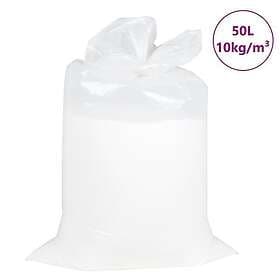 vidaXL Sittsäck fyllning EPS 50l vit 10kg/m³