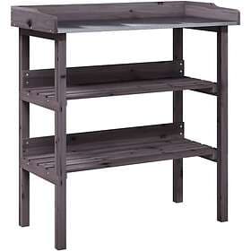 vidaXL Plant Stand with Shelves 78x38x82.5 cm Solid Fir Wood