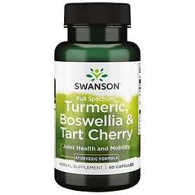 Swanson Turmeric, Boswellia & Tart Cherry 60 Capsules