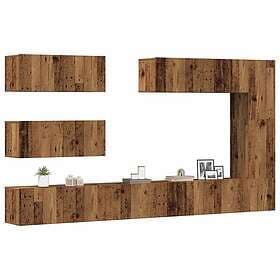 vidaXL TV Stand 7 piece old wood engineered