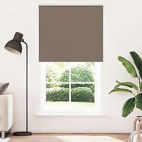 vidaXL Mörkläggningsgardin kaffe 125x230 cm tyg bredd 121,6 cm