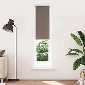 vidaXL Mörkläggningsgardin kaffe 45x230 cm tyg bredd 40,7 cm polyester
