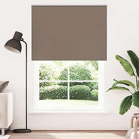 vidaXL Mörkläggningsgardin kaffe 145x230 cm tyg bredd 141,6 cm