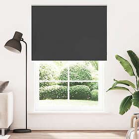 vidaXL Rullgardin mörkläggning svart 150x210 cm tyg bredd 146,6 cm