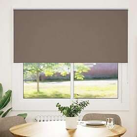 vidaXL Mörkläggningsgardin kaffe 165x150 cm tyg bredd 161,6 cm